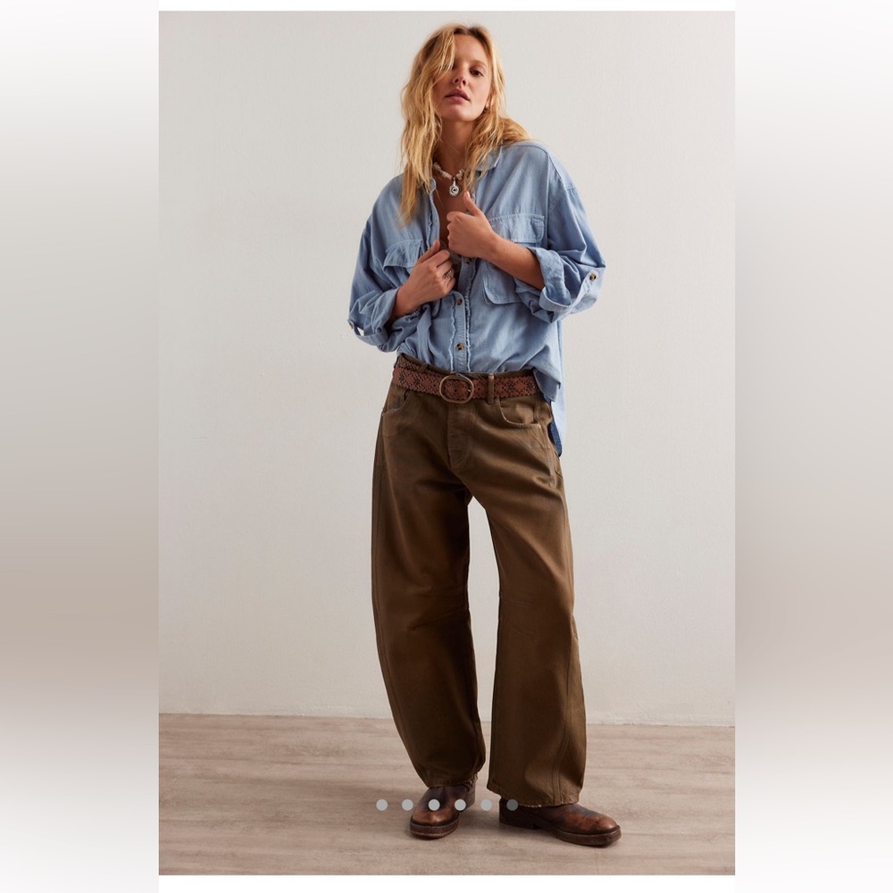 Free People We The Free Good Luck Coated Jean